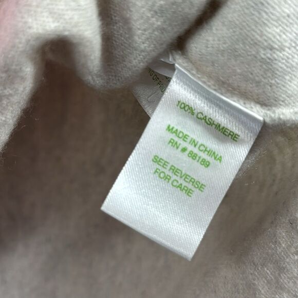 Lilly Pulitzer 100% Cashmere Colorblock V Neck Sweater Pink Gray Quite Luxury - Picture 15 of 16